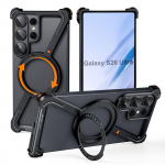 Oatsbasf Samsung Galaxy S26 Ultra jaoks Raamita Metallist Kaitser&otilde;ngas Z Kaaniga Telefonikate 360&deg; P&ouml;&ouml;rleva Hoidikuga Magnetiline P&otilde;rutuskindel Kate Galaxy S26 Ultra