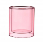 L&auml;bipaistev klaasist tass Votivk&uuml;&uuml;nalde hoidja DIY k&uuml;&uuml;nalde valmistamiseks Aroomiteraapia S&uuml;nnip&auml;evapidu Pulmad J&otilde;ulukaunistused (Pink,9x11cm) roosa