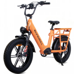 MAXTURN Voyager 2.0 T&auml;iskasvanute Elektrijalgratas 750W Mootor 48V 15AH Aku 20-tollised Rehvid Maastikuratas Igap&auml;evane S&otilde;it V&auml;ljas S&otilde;itmine oranž
