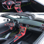 Mercedes SLK R172 2011-2016 Sisekeskkonsooli paneeli ja uksek&auml;epidemete s&uuml;sinikkiust kleebised Decals Autostiili lisatarvik Left Hand Drive
