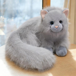 Kawaii Kohev Paks Laisk Kass Pehmem&auml;nguasi Multifilm Pehme T&auml;idisloom Hall Valge P&auml;rsia Kassipoeg Beebi Magamispadi T&uuml;drukutele Kingitus 30cm hall v&auml;rv