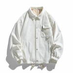 S&uuml;gistalvised t&ouml;&ouml;riided velvetist jakk Meeste elegantne rev&auml;&auml;rmantel Meeste vabaaja vintage &uuml;herealine, sooja mantliga jakk S valge
