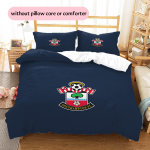 Southampton F.C Muster Voodipesu Tekikott Komplekt Kodu Kaunistus Kingitus (1 * tekikott + 2 * padjap&uuml;&uuml;ri ilma s&uuml;damikuta) 135x200cm