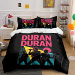 Duran Duran B&auml;ndi Voodipesukomplekt Voodipesu Tekikoti Komplekt Tekikott Padjap&uuml;&uuml;rid (1 * Tekikott 2 * Padjap&uuml;&uuml;ri, ilma tekita) 135x200cm pink