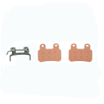 Originaalsed h&uuml;draulilised piduriklotsid Elektrilise jalgratta varuosa Q20 E6 E6 X20 X21 X21 MAX EB7PRO EB9 ECOCOGY G7 jaoks Hydraulic Disc Brake (Hydraulic Brake Pad) beige