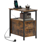 K&uuml;ljelaud laadimisjaama, USB-portide, pistikupesade, 2 sahtli ja riiuliga elutuppa, magamistuppa 55 x 35 x 58.5 cm