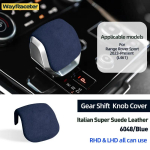 Alcantara seemisnahast k&auml;igukangi nupu kate Range Rover Sport 2023-2025 L461 SVR jaoks 200000182:173 must