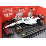 Bburago 1:18 Red Bull Racing F1 Rb21 #1 Verstappen #22 Yuki Jaapani Grand Prix Valge Kattega Sulamist Autode Mudel M&auml;nguasi