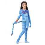 T&uuml;drukute Avatar 2 Neytiri kost&uuml;&uuml;m sabaga &uuml;likond Poiste Jake Sully Cosplay Zentai kehakost&uuml;&uuml;m Jumpsuit Laste Halloweeni S&uuml;nnip&auml;evapeo kost&uuml;&uuml;m Kids S 110cm&Avatar Costume gray
