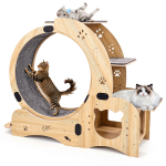 Kassiratas 6-in-1 treeningratas, uuendatud ratastreener sisekassidele, suur jooksulint, jooksuring vaikse rattaga, k&otilde;ndimisratas m&ouml;&ouml;blim&auml;nguasjad 91.5 x 53 x 19.5 cm