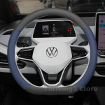 Nahast Auto Roolikate Volkswagen ID.3 GTX PRO Tour Pro S ID 5 2021-2026 Autole Rooliratas VW ID 3 Tarvikud black