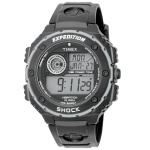 TIMEX Expedition Meeste k&auml;ekell, Vibratsiooni-l&ouml;&ouml;gikindel digitaalne mehhanism, 20 ATM veekindel, 33,5 mm korpus, Mudel TW4B24300 must
