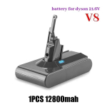100% UUS Dyson V8 21,6V jaoks Originaalne Asendusaku Dyson V8 Absolute Juhtmevaba Tolmuimeja K&auml;eshoitav Tolmuimeja Aku punane