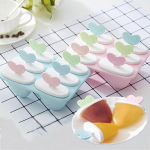 6-rakuline j&auml;&auml;tisevorm PP k&uuml;lmutatud j&auml;&auml;kuubikupulgade valmistajad pulgakommi vormi s&uuml;damekujuline pulgakomm sinine