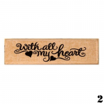 1 tk Vintage riba puidust kummist tempel lastele DIY k&auml;sitsi valmistatud k&uuml;lalisteraamatu fotoalbumi kingitused