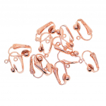 12 Pieces Clipon Earring Converter with Open Loop DIY Findings Rose gold as described roosa kuldne v&auml;rv