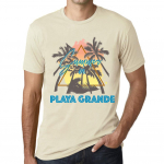 Meeste vintage tees&auml;rk Graafiline T-s&auml;rk Summer Triangle Playa Grande Natural XS