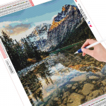 Teemantmaali maastik Teemanttikandid Maastik &uuml;mmargune teemantmosaiikpilt 20X30