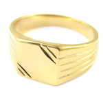 Chevali&egrave;re Plaqu&eacute; Or 'Charles' - 10x10 mm 54 kuld