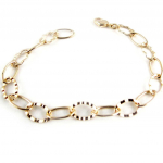 Altesse [L0099] - Bracelet plaqu&eacute; or 'Chor&eacute;graphie' kuld