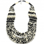 Les Tr&eacute;sors De Lily [M4354] - Disainer kaelakee Kilimanjaro elevandiluust must - 72 cm - 5 cm must