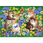 T&auml;is&uuml;mmargune teemant 5D DIY Teemantmaaling Kasside teemanttikandid Ristpistes 20X30CM