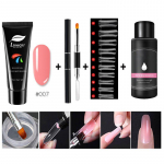 Limegirl 15ml/4tk Poly Gel Set Kiire ehitusgeel k&uuml;&uuml;nte pikendamiseks Poly Gel Kit Nail Art k&uuml;&uuml;nte pikendamiseks Slip Solution