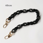 DIY uus moodne naise k&auml;ekoti aksessuaaride kett, must beež merevaigukollane eemaldatav vaigust luksusrihm naiste sidur &otilde;lakott 40CM must