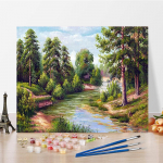 DIY maalimine numbrite j&auml;rgi Kunst Hobid Digitaalne &otilde;limaal Kodukaunistus K&auml;sit&ouml;&ouml; Numbrite maalimine 40x50cm no frame