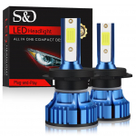 Mini H4 H7 LED pirn auto esitule lamp H1 H3 H8 H11 Led 9005 HB3 9006 HB4 12000LM 6000K valge auto udutuled esilatern H1