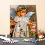 DIY maalimine numbrite j&auml;rgi Kunst Kodukaunistus L&otilde;uend Numbrid &Otilde;limaal Digitaalne &otilde;limaal 40x50cm no frame