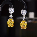 BELLA BOX Fashion v&auml;rvilised tsirkoonist naiste k&otilde;rvar&otilde;ngad klassikalised roosad kollased valged ehted pulma kihlumise aastap&auml;evaks roosa