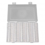 100Pcs/Set Simple Collection Storage Boxes Easy to Store Dust-proof Round Holder Capsules puhas