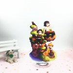 M&auml;ng Anime Demon Slayer Blade Nidou Tanjiro Akr&uuml;&uuml;l Cosplay tegelaskuju akr&uuml;&uuml;list figuurialus, maalitud lauakaunistus, kaunistus kingitus