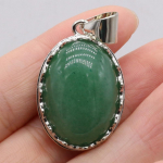 Looduslikust kivist ripats ovaalne roosa kvarts amet&uuml;st opaal malahhiit lapis lazuli ahhaat roheline aventuriini v&otilde;lusid ehete valmistamiseks DIY kaelakee tarvikud 20x30mm