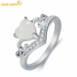 SACE GEMS Klassikaline vasesulamist tsirkoonist s&otilde;rmus Naiste ehted Pulmalubaduse peokingitus 6