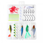 Mitmev&auml;rviliste lantide komplekt Vooblerid, segav&auml;rvilised pehme landi komplekt kunstlik k&otilde;va s&ouml;&ouml;t Minnow metallist tikklusikas Crankbait kalastustarbed