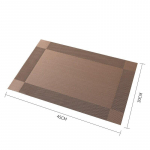 2/4/6 tk Ristk&uuml;likukujuline alusalus Restoran Pestav PVC Vastupidav s&ouml;&ouml;gilaud Koematid raam Teslin ketaskauss alusaluse libisemiskindel alus 2Pcs kohv