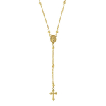 Les Tr&eacute;sors De Lily [R6026] - K&auml;sit&ouml;&ouml;na valmistatud h&otilde;bedast kaelakee  Gypsy Cross  kuld - 85x10 mm kuld