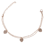 Les Tr&eacute;sors De Lily [R7424] &ndash; Roosa 'Love' terasest k&auml;ev&otilde;ru &ndash; 2 rida &ndash; 8 mm Heleroosa