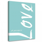 Feeby l&otilde;uenditr&uuml;kk, sinine armastus 40x60 sinine