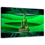 L&otilde;uenditr&uuml;kk Buddha kuju roheline 60x40 roheline