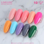 Limegirl 10tk/komplekt Geel-k&uuml;&uuml;nelakk Populaarsed v&auml;rvid Poolp&uuml;siv Leotus UV LED K&uuml;&uuml;nekunstnik Geelid K&uuml;&uuml;nelakk