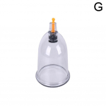 1 tk vaakumkuppidega massaažipurgid Hiina meditsiini hooldus, imemine terved tassid Massager Anti-Ce R9Y4 Transparent-30mm