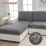 Veekindel diivani istmepadja kate Jacquard elastsed diivanikatted &Otilde;hutooli katted Pestav eemaldatav diivani kate elutuba Back Cushion Cover beež