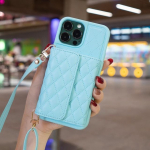 V&auml;ike l&otilde;hnav tuuleorgani kaardikott Rahakott Nahast &uuml;mbris iPhone 14 Pro Max jaoks 13 12 11 Se 2022 2020 X Xr Xs Max 8 7 6 6s Plus iPhone 6S sinine