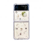 Samsung Galaxy Z Flip 4 3 &uuml;mbrisele, l&auml;bipaistev Glitter Star Planet l&auml;bipaistev p&otilde;rutuskindel tagakaas Samsung Z Flip4 Zflip3 &uuml;mbrisele For Samsung Z Flip 4
