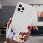 Iphone 13 11 12 14 Pro Max Mini Xs Xr 14plus valge &uuml;mbrise jaoks Anime Hunter X Hunter Killua Hisoka silikoonist kaitsekate For iPhone 13 Pro