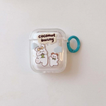 Ins Coconut Bunny pehme silikoonk&auml;ev&otilde;ru juhtmevaba Bluetooth Rabbit k&otilde;rvaklappide &uuml;mbris Apple Airpods 1 2 Pro 2nd 3 laadimiskasti jaoks For Airpods 1 2
