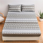 Sisseehitatud voodilina tr&uuml;kitud madratsi kate Elastne voodipesu taskud Harjatud mikrokiust madratsikatted ilma padjap&uuml;&uuml;rita 2pcs pillow case 48*74cm